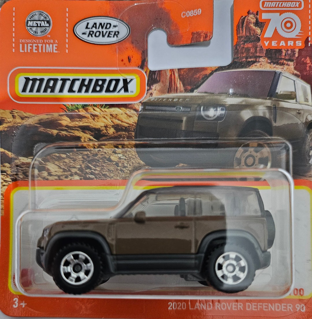 Matchbox '97 Land Rover Defender 110 – Rostbraun Mit Schlamm-Muster #93 – 1/64 Druckguss-Sammlerstück