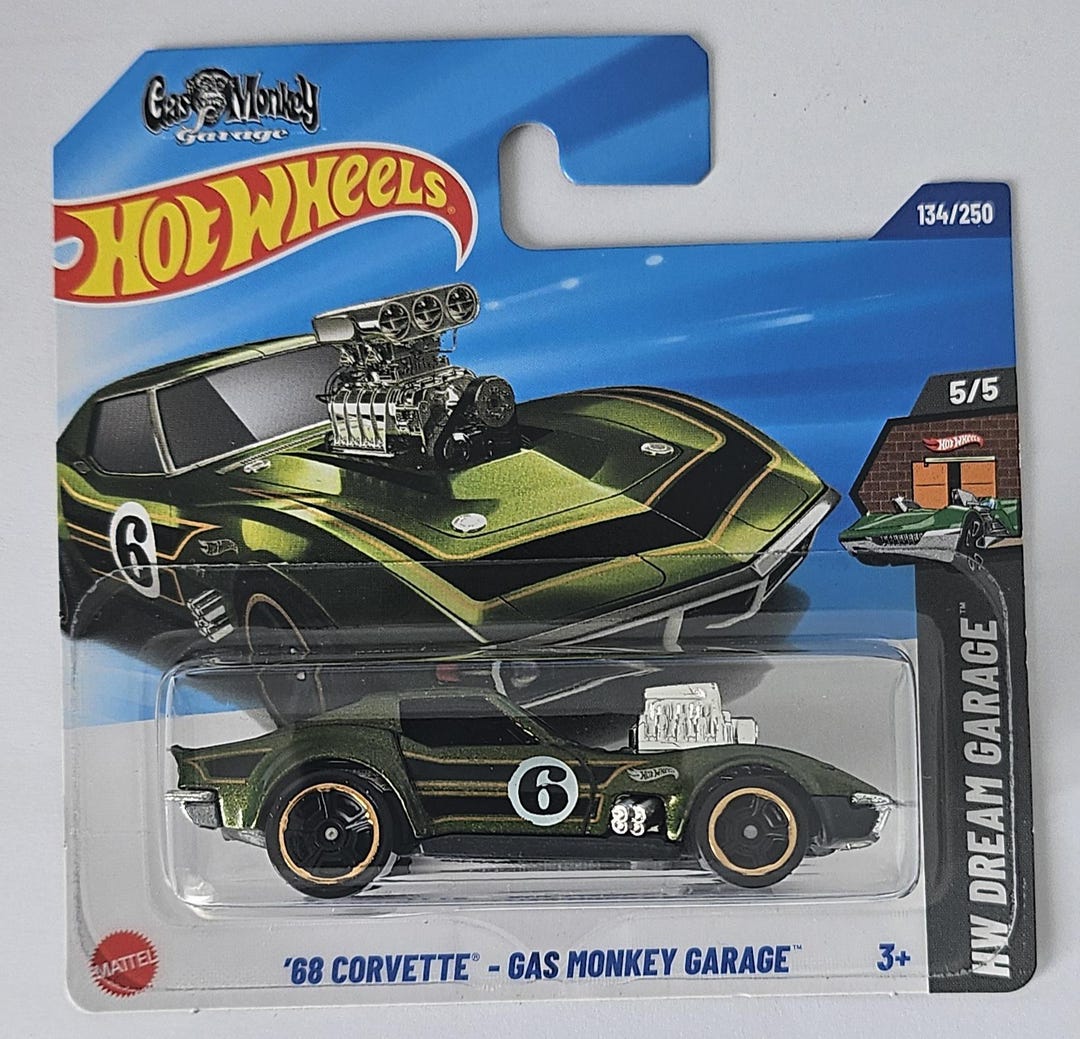 Hotwheels 68 Corvette-gas Monkey Garage - Etsy Denmark