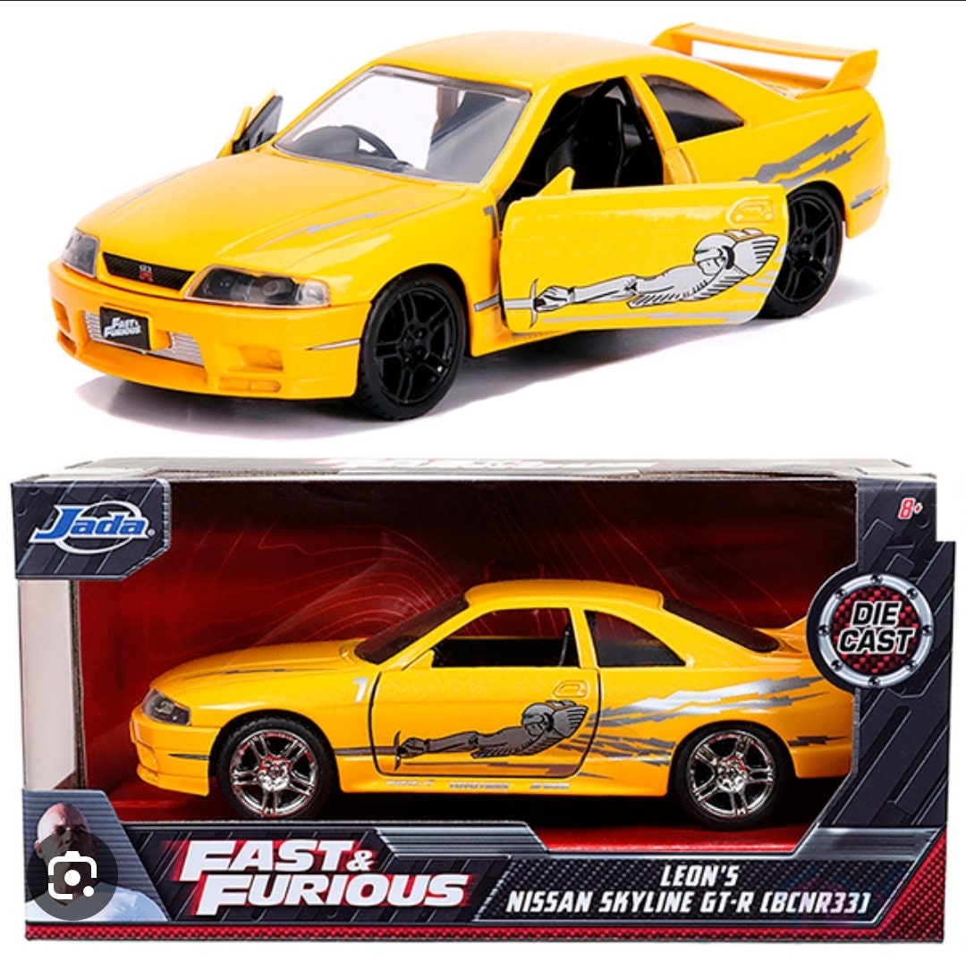 Fast and furious Leon's nissan skyline gtr bcn r33 jada 1:32 scale - Etsy 日本