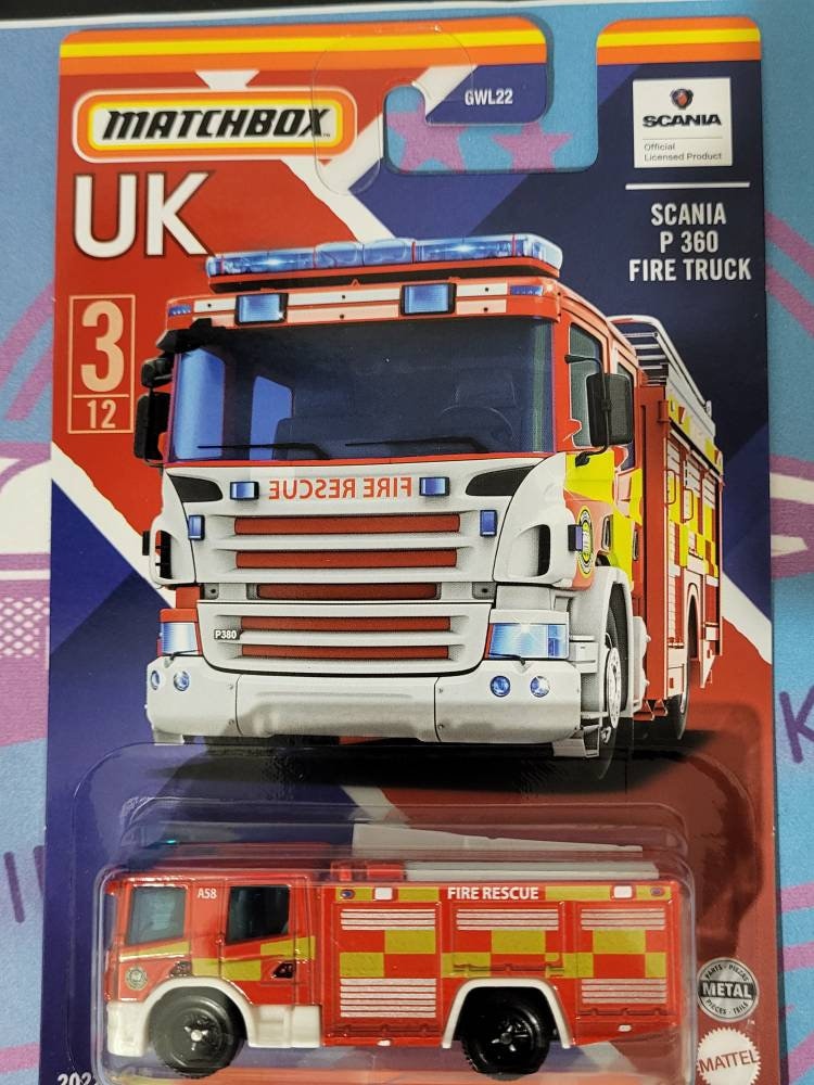 Matchbox Scania P360 Fire Truck Etsy UK