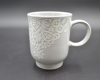 Threshold Tilla Stoneware Gray and White Lace Discontinued Coffee/Tea Mug