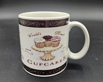 Sakura "World's Best Cupcakes" Angela Staehling for Oneida Discontinued Coffee/Tea Mug