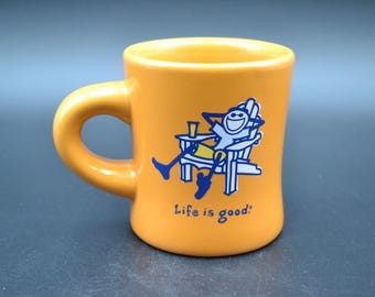 Life is Good Jake Adirondack Beach Relax Like Restaurant Ware Coffee/Tea Mug