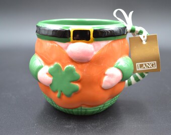 St. Patrick's Day Leprechaun Gnome Lang NWT Large Coffee/Tea Mug