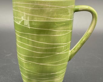 Starbucks Green Wood Grain Ceramic Coffee/Tea Mug