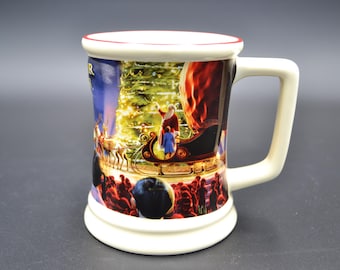 The Polar Express Train Ride 3D Raised Movie Scene Large Hot Chocolate Coffee/Tea Mug