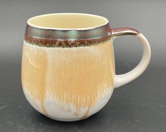 Drip Glaze Hand Made Round/Pot Belly Coffee/Tea Mug