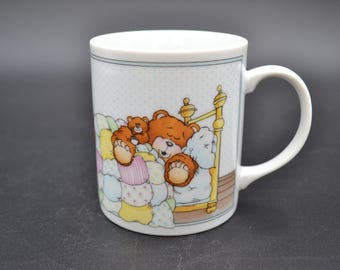 Bear Feet Family Toscany 1985 Japan Sleeping Bear Vintage Coffee Mug