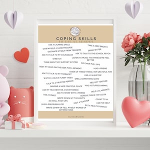 Coping Skills To Use At School, Download and Print, PDF File, Coping Skills, Coping Skills for Students, School Psychologist Resources