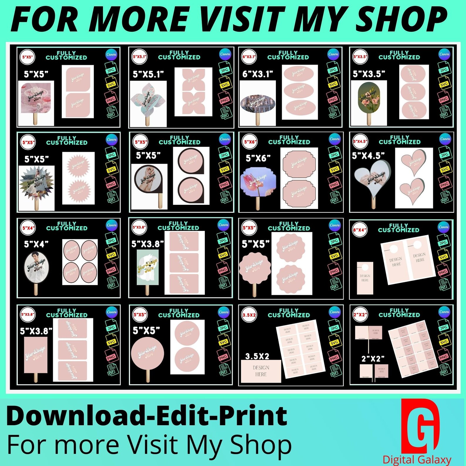 Church Fan Template Paddle Fan Template Paddle Fan Etsy