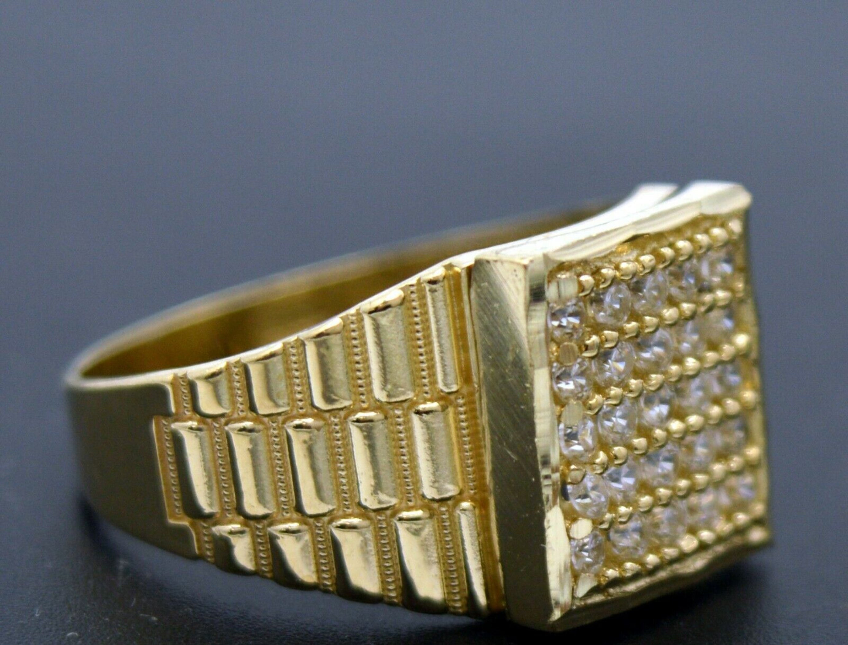 Real Solid 10K Yellow Gold Men