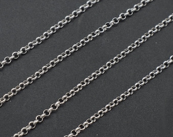 1mm Chain Necklace 925 Stamp Sterling Silver Jewelry For Men DIY Fashion Women Gifts Link Rolo O Chains With Lobster Clasps 16 18 24 Inches From Yambags, $0.26 - Foto 6