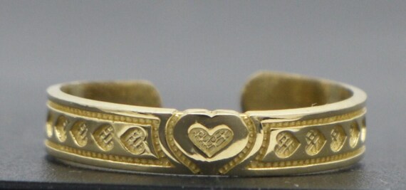 925 Argent Massif Uni Réglable Orteil Bague u703