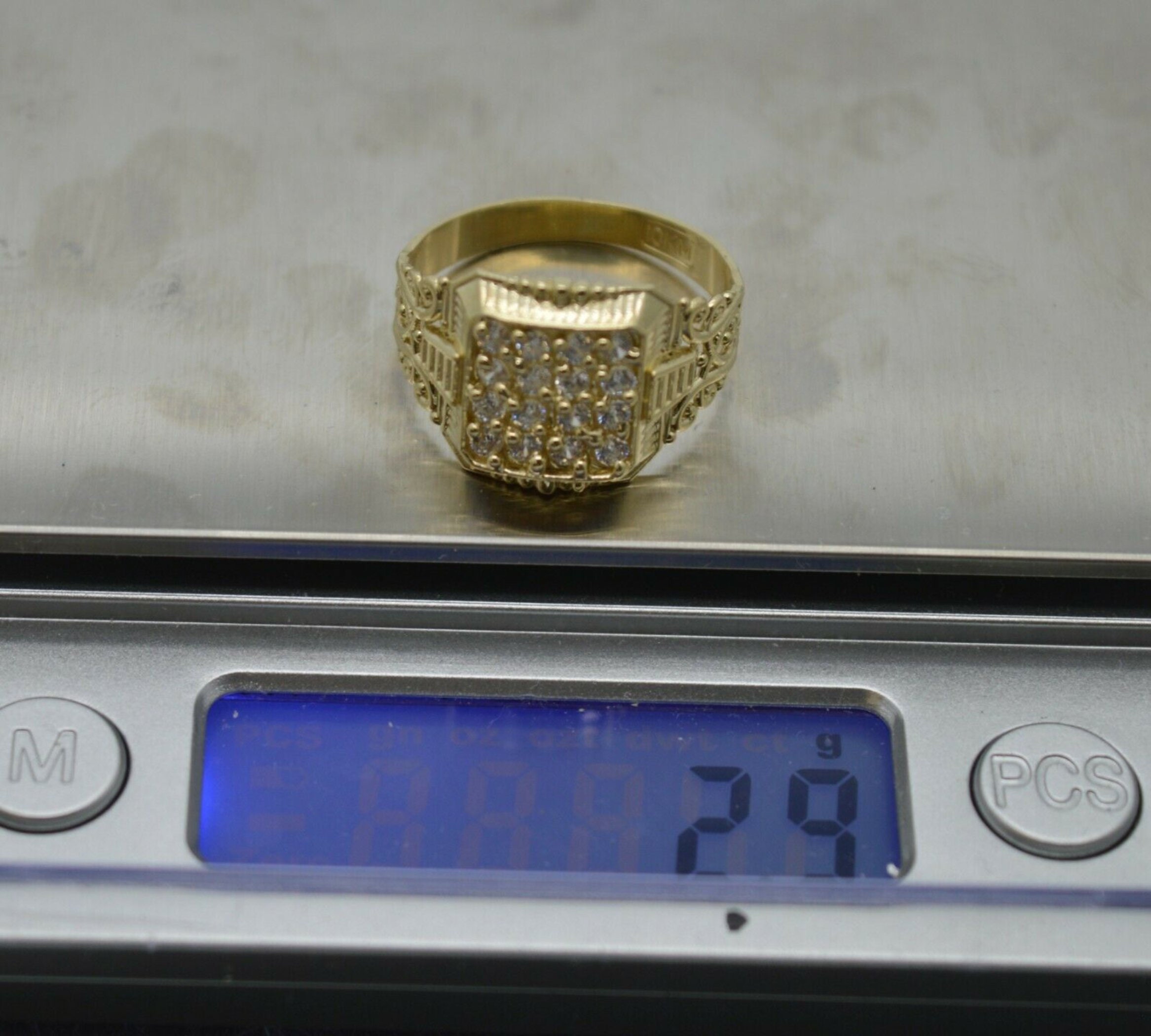 roaju☆AROUND RING[10K]★限定数量★ Zuanyo Fine Jewelry 10K Solid Gold Lab Ruby Ring Stack Ring