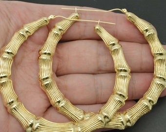 Creolen 35mm 18K Gelbgold - Galerie Voigt