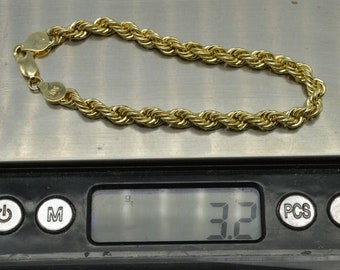 Bracciali Bracciale Corda Laser In Oro 18 Carati Lunghezza: 21 Cm - Foto 12