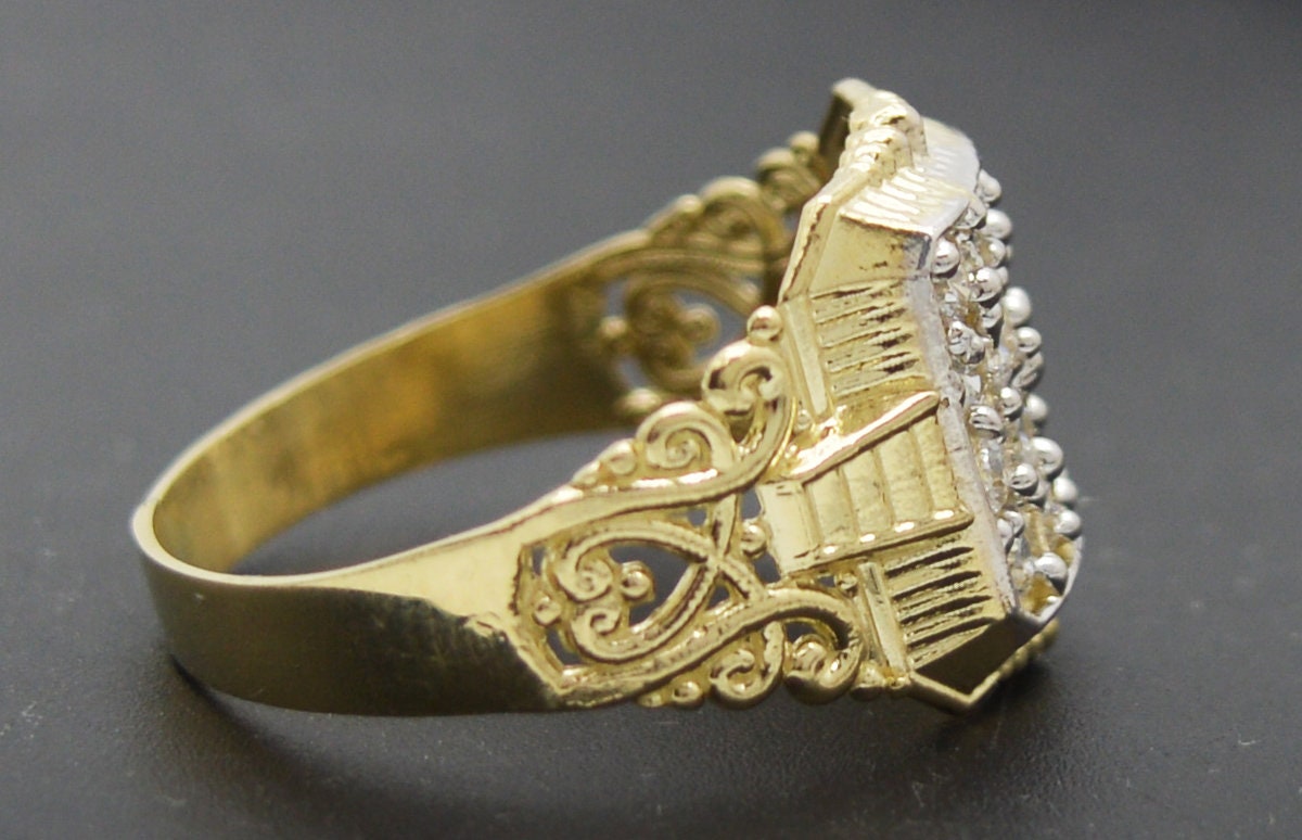 roaju☆AROUND RING[10K]★限定数量★ Zuanyo Fine Jewelry 10K Solid Gold Lab Ruby Ring Stack Ring