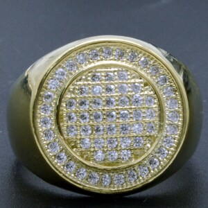 8 Mm Kupferperlen Vergoldete Kugeln Micro Pave CZ King Crown Herren