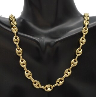 Collana In Argento 925 Placcato Oro 14K - Catenina Made In Italy (Lunghezze Da 15 A 100 Cm)