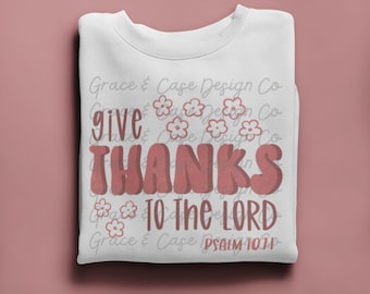 Danke dem Herrn Psalm 107:1 PNG