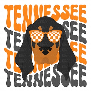 Tennessee Groovy Dog PNG