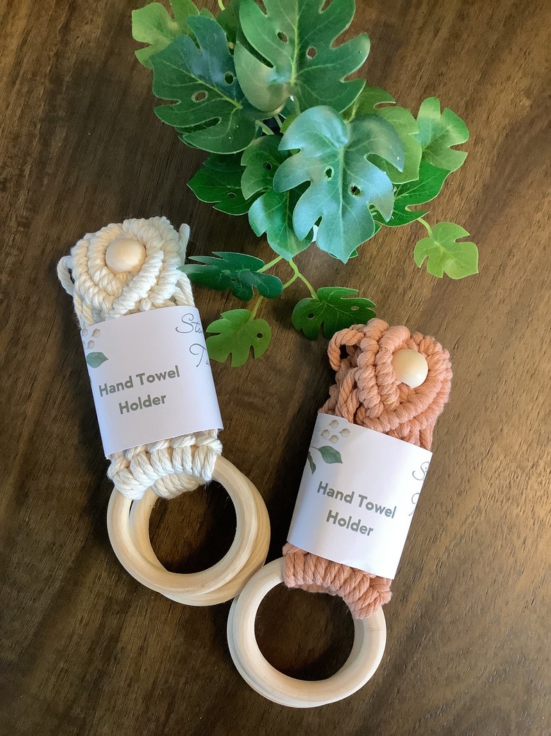 Handmade Macrame Tea Towel/hand Towel Holder Etsy Canada