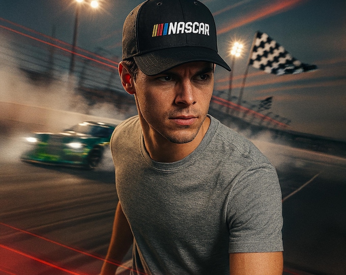 NASCAR Low Profile Baseball Cap - Race Fans & Car Enthusiasts Hat | NASCAR Fans Gift | Racing Cap | Gift for Him