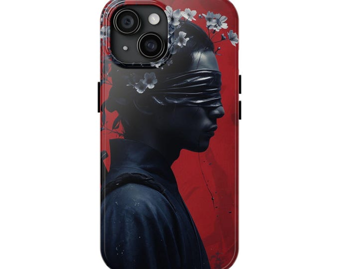iphone 15 / 15 Plus - Samurai Japanese Tough Phone Case for iPhone, Protective Samurai Cover, Durable Samurai Phone Case,
