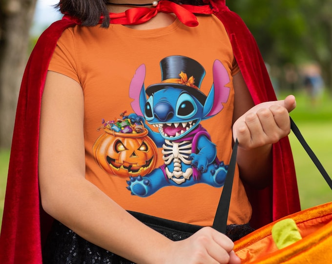 Stitch Halloween T-Shirt: Kids' Spooky Costume Tee
