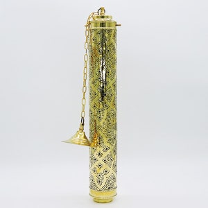 Moroccan lamps, Moroccan Handmade Copper/Brass Pendant Lamps 41&quot;X4&quot; Gold, Contemporary Ceiling Light, Moroccan Lighting Décor .