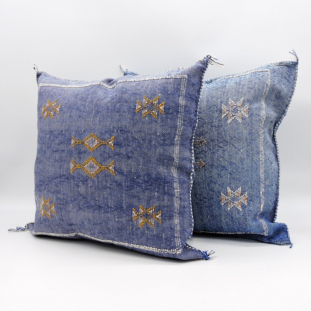 Moroccan Pillow - Lumbar Thick-n-Thin - Saraya - Grey