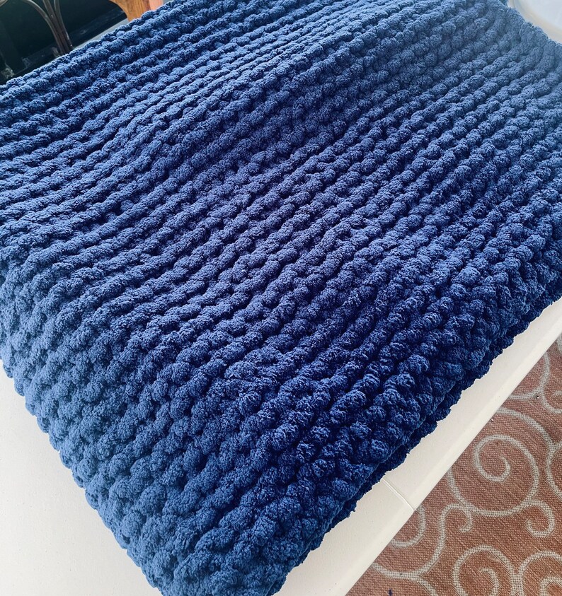 Chunky Knit Blanket FREE SHIPPING Chunky Knit Throw Etsy