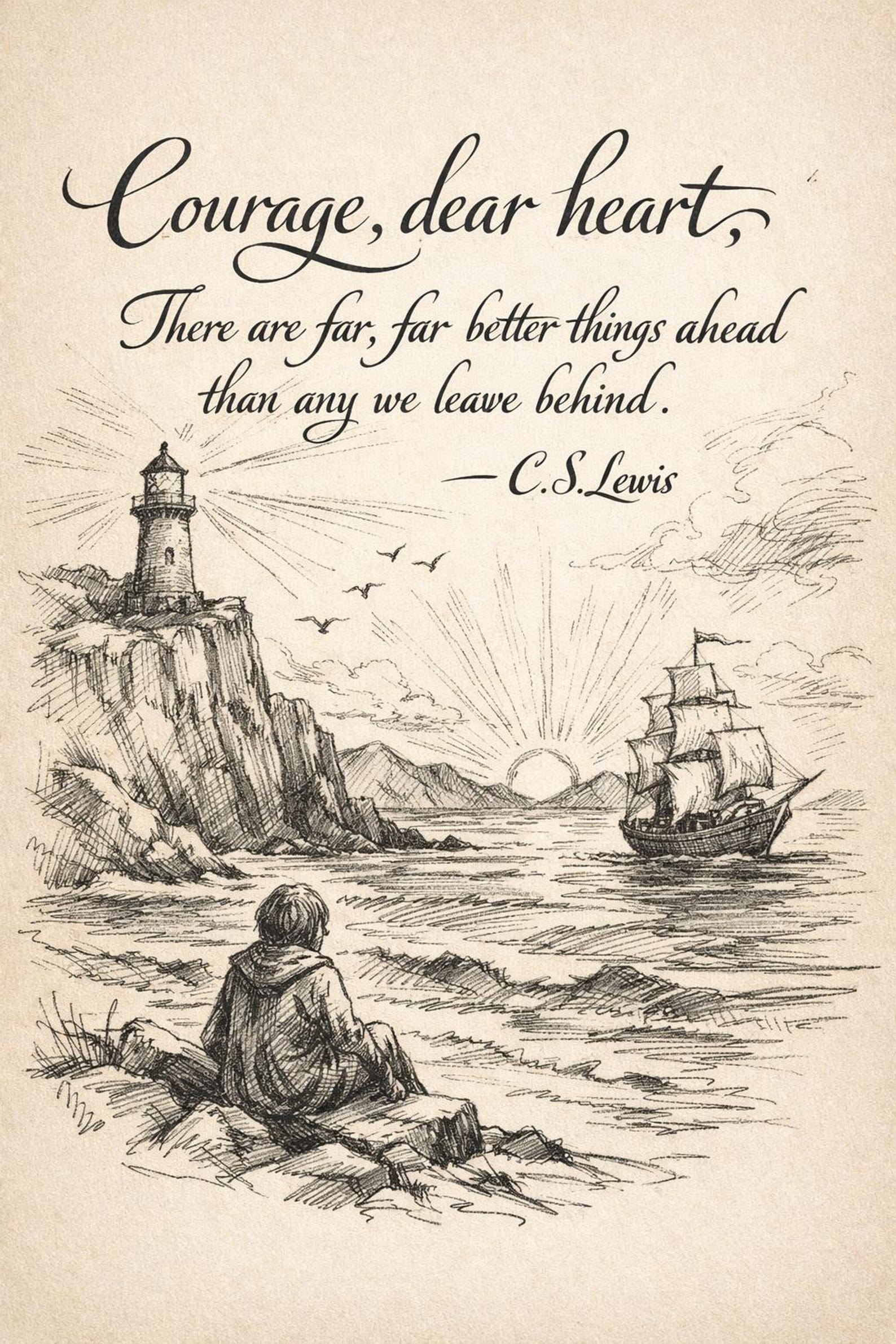 C.S. Lewis Quote Print - Etsy