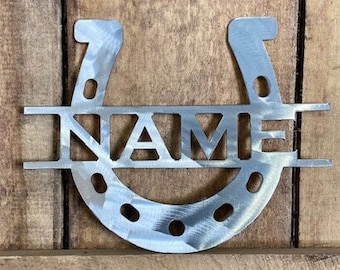 Customized horse name plate