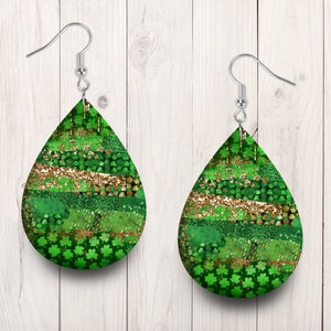 PNG Earring Irish St Partrick's Day Sublimation High Resolution File