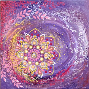 Mandala Art Print from Original Painting Poster Original Art Hight Quality Giclee Print Wall Art Boho Home Decor Yoga Art Print