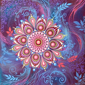 Mandala Art Print from Original Painting Poster Original Art Hight Quality Giclee Print Wall Art Boho Home Decor Yoga Art Print