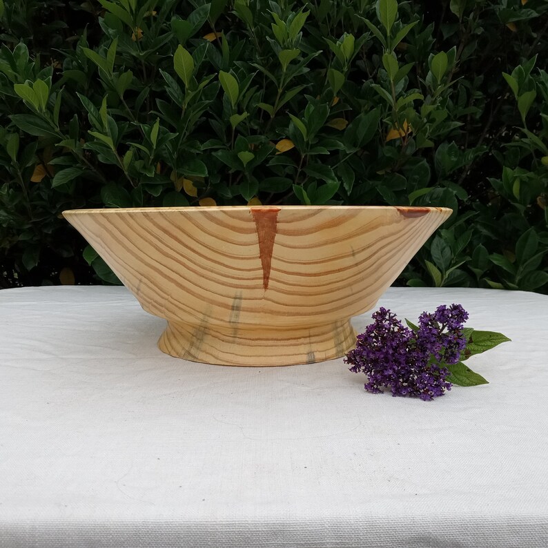 16 Handmade Wood Bowl/ Large Wooden Fruit Bowl for the Etsy