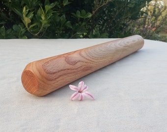 19" Handmade Oak Wood Rolling Pin/ Large Blunt End Wooden Rolling Pin/ Gift Under 50 for the Baker/ Wooden Kitchen Utensils/ For the Cook