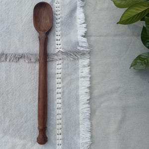 Handmade Walnut Wood Mixing Spoon: Chef Gift, Kitchen Decor