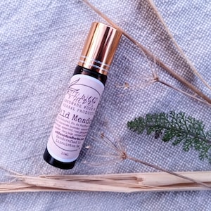Wild Meadow Perfume Oil: Orange, Spearmint, Rose, Ylang Ylang - Natural Fragrance Roller