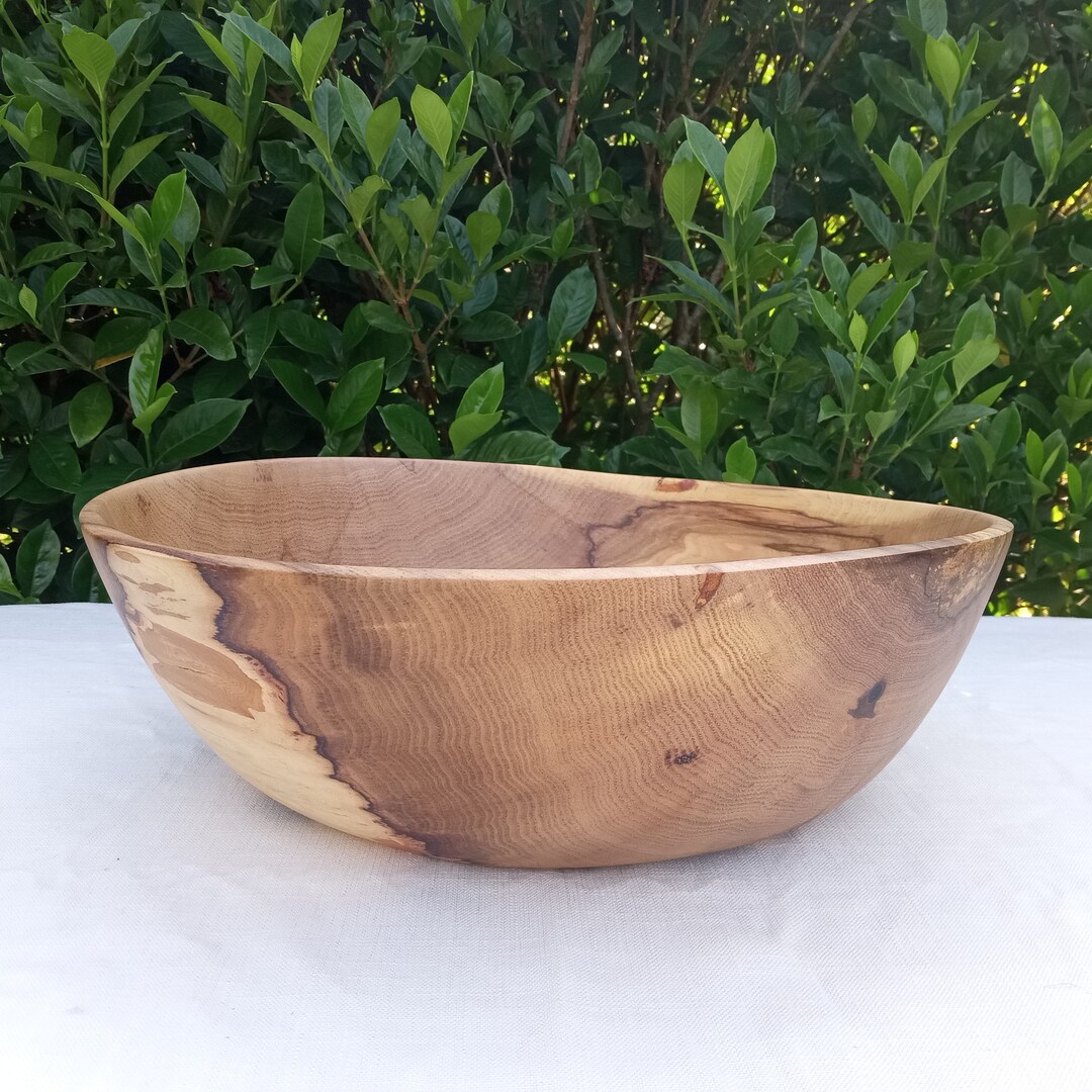 15 Handmade Wooden Centerpiece Bowl/ Unique Turned Wood Etsy