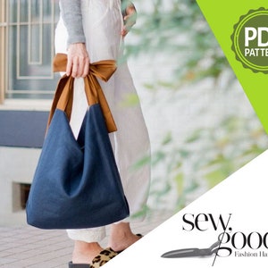 Women Bow Bag , PDF printable sewing pattern in English, instant download