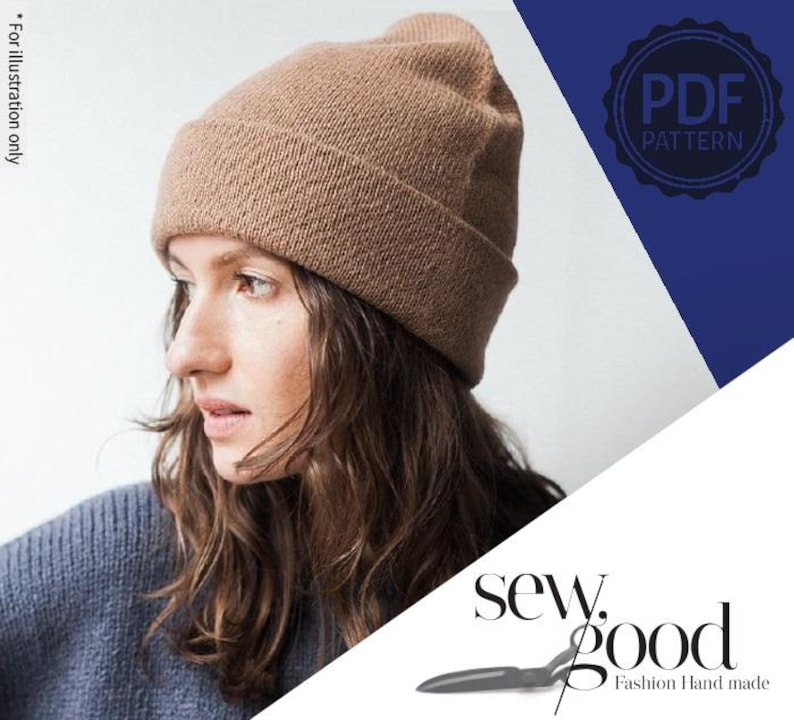Beanie Hat , PDF Printable Sewing Pattern, Instant Download - Etsy
