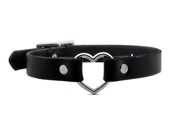 Rivithead Silver Heart Choker