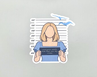 Jeder will ihn, das war mein Verbrechen 1989 Album - Schlampe ! | Taylor-Fan-Art | Vinyl-Aufkleber