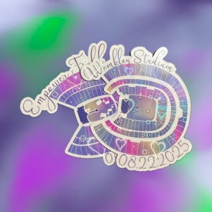Benutzerdefinierte Konzertaufkleber | Coldplay 2025 Welttournee | Geschenke und Erinnerungsstücke