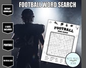 FOOTBALL word search PARTY GAME