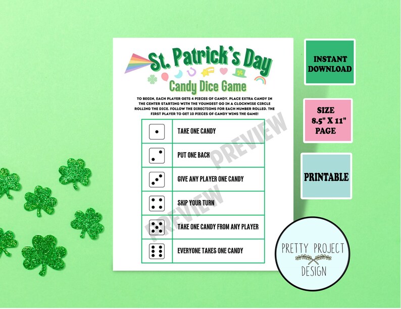 SAINT PATRICKS Day GAMES Bundle - Etsy