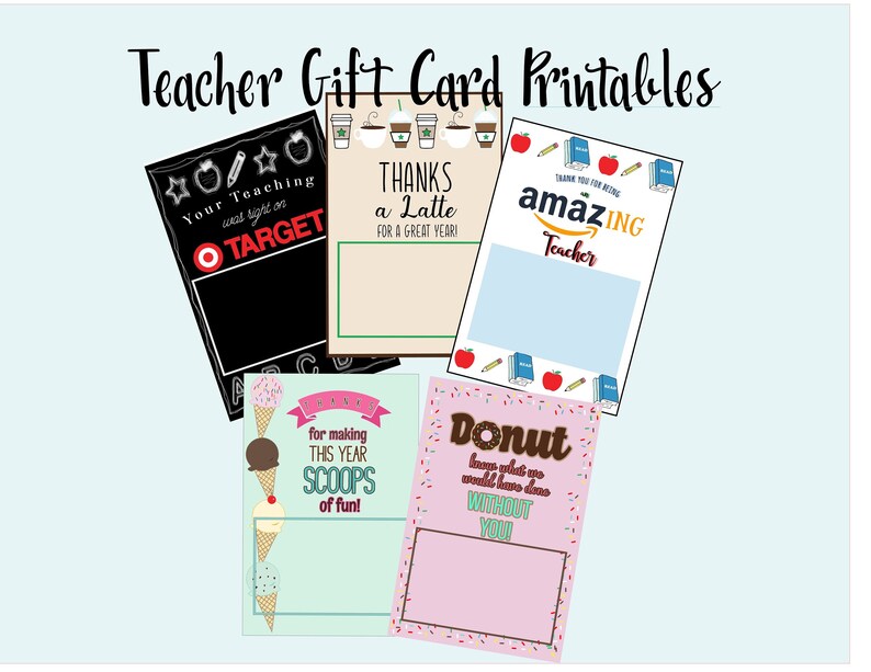 TEACHER GIFT PRINTABLE Tags - Etsy